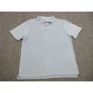 Birdwell Beach Britches Polo Shirt Mens 3XL XXXL Blue Terry Cloth Towel Pullover